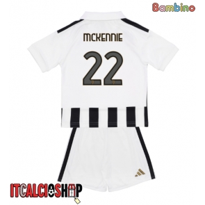 Juventus Weston McKennie #22 Prima Maglia Bambino 2026-27 Manica Corta (+ Pantaloni corti)